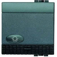 BTicino L4043M2N LivingLight Schließer- taster Axial 2M mit Wippe Licht SL Anthr.