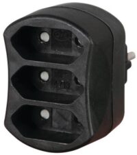 Bild vom Produkt: Kopp 471305006 EURO-Adapt.3-fach m.KiSi. sw
