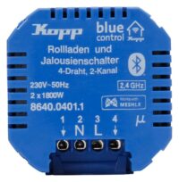 Kopp 864004011 Blue-control Schaltaktor für Rollladen- Jalousien-