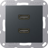 Jung Multimediadose 2 x HDMI anthrazit matt MA A 1133 ANM
