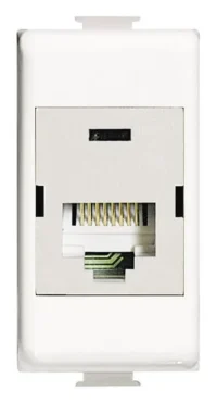 BTicino N4262C6S LivingLight Datendose RJ45 geschirmt Kategorie6 STP Weiß