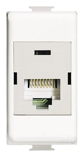 Legrand BTicino N4262C6S LivingLight Datendose RJ45 geschirmt Kategorie6 STP Weiß