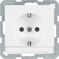 Berker SCHUKO-Steckdose mit Beschriftungsfeld 41496089