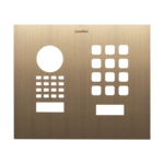 DoorBird D1101KH Modern Aufputz/ Unterputz Frontblende – Echtes Messing