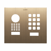 DoorBird D1101KH Modern Aufputz/ Unterputz Frontblende – Echtes Messing