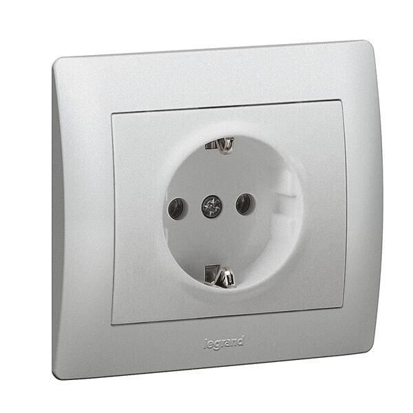Legrand Legrand 771362 Steckdose (SL) Galea soft Aluminium