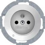 Berker Steckdose mit Stiftkontakt BS R.1/R.3 polar weiß 6765102089