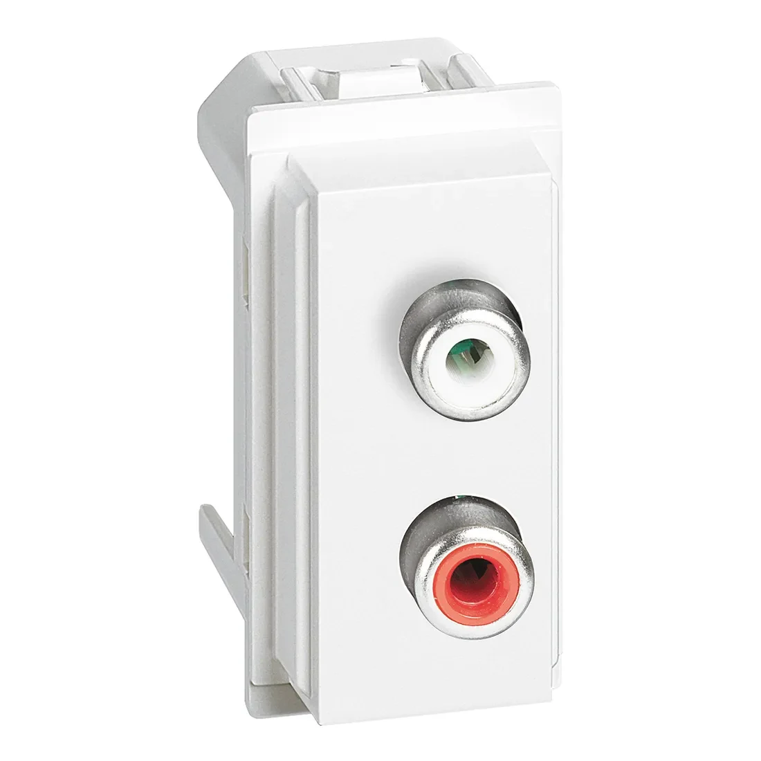 Legrand BTicino KW4269R LivingNow 1M Audio Anschlussbuchse RCA rot/weiß White