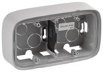 Legrand 755572 Aufputz Gehäuse 2-fach Valena Allure Aluminium