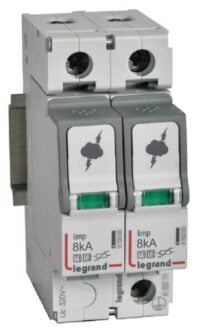 Legrand 412251 Kombiableiter Typ 1+2 2+0 Schaltung f.1ph. TN 230/400V 8kA