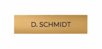 DoorBird D21x Namensschild für eine Ruftaste, individuelle Gravur – RAL 1017