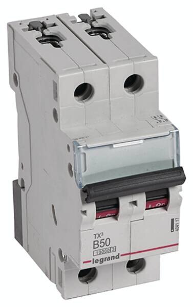 Legrand Legrand 404117 TX3 LS-Schalter B 50A 2-polig 10kA 400VAC 2TE