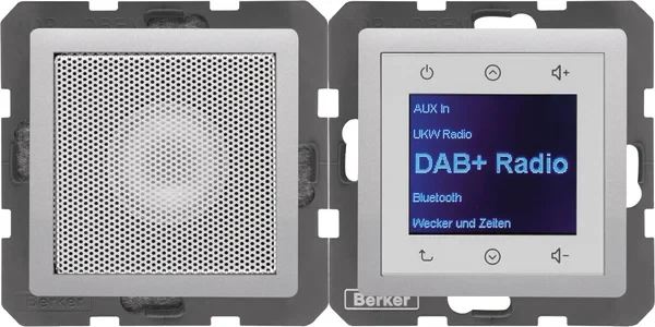 Berker Berker Radio mit Lautspr. DAB+ Q. x aluminium 29806084