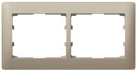 Legrand 771402 Rahmen 2-fach waagerecht Galea titanium