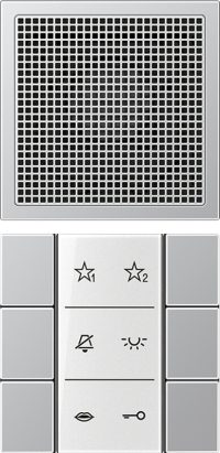 Jung Audio-Innenstation m.Beschriftungsfeld SI AI AL 6