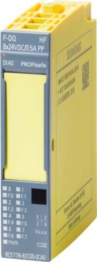 Siemens 6ES7136-6DC00-0CA0 ET200SP DP Elektronikmodul F-DQ 8x24VDC/0.5A PP HF