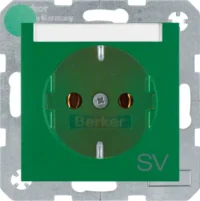 Berker Schuko-Steckdose gn Aufdruck SV 47501913
