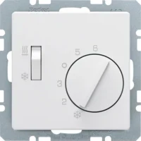 Berker Raumtemperaturregler Q.x, Polarweiß samt 20296089