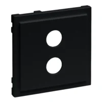 Legrand 765378 SEANO Abdeckung Lautsprecher 1-fach m.4 mm-Buchse schwarz