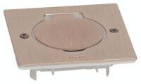 Legrand 089710 Deckelsatz quadratisch 1x2Modul bronze