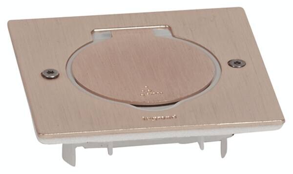 Legrand Legrand 089710 Deckelsatz quadratisch 1x2Modul bronze