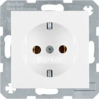 Bild vom Produkt: Berker Schuko-Steckdose pws mit Steckklemmen 47431909