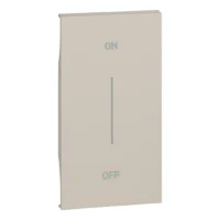 BTicino KM01MH2AG LivingNow 2M Tasten- abdeckung MyHome mit Aufdruck ON-OFF Sand