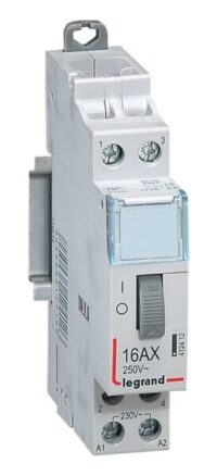 Legrand 412412 CX3 Fernschalter 2-polig 16A 250VAC mechan. AC 230V 2Schliesser