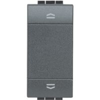 BTicino L4037N LivingLight Jalousie- taster 1-modulig mit Wippe Anthrazit