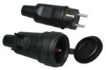 Kopp 190716017 Gummisteckverbindungs- Set IP44 Polyamid 3x2,5qmm schwarz