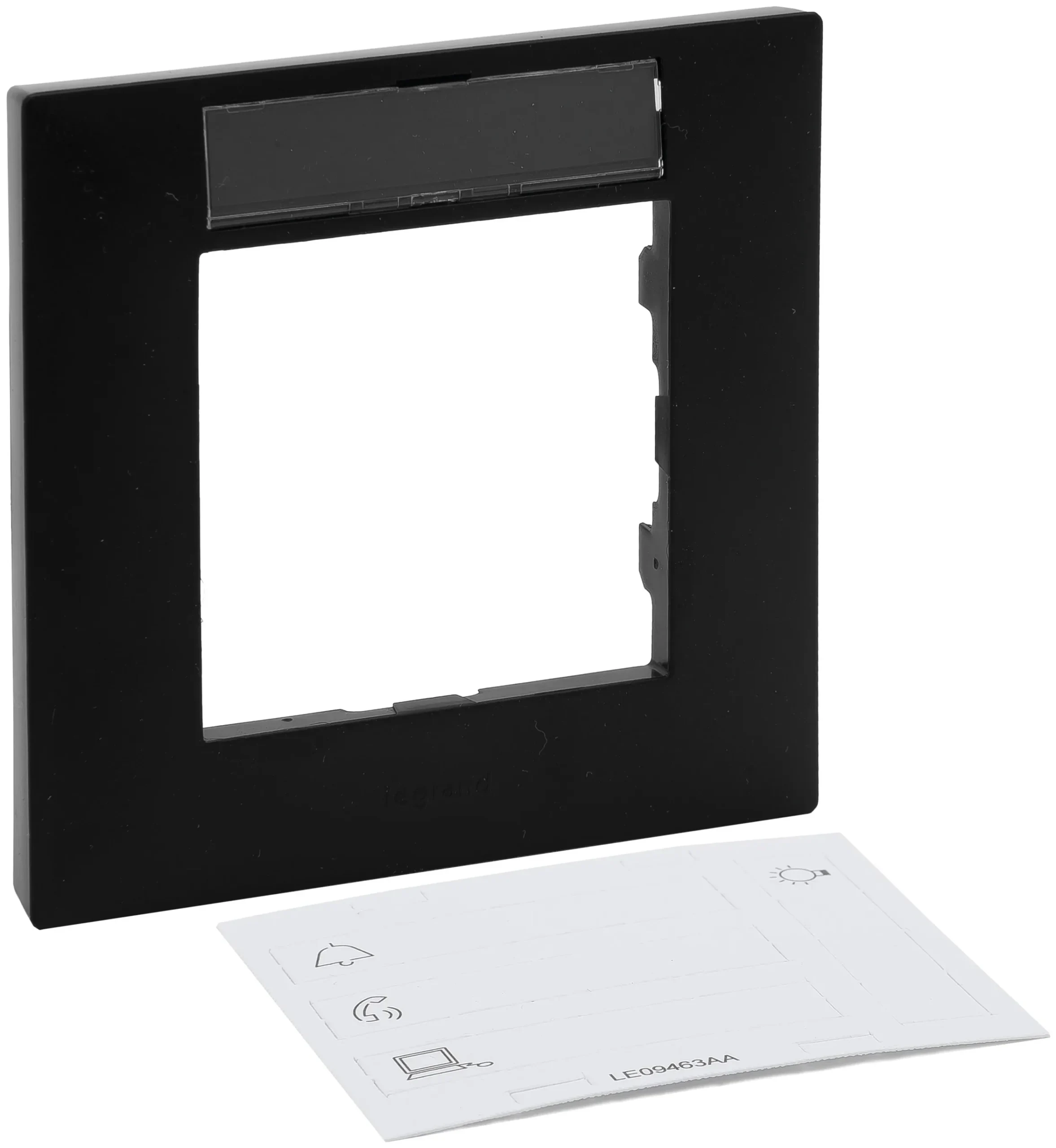 Legrand Legrand 864561 Rahmen 1-fach mit Beschriftungsfeld Niloe Step schwarz