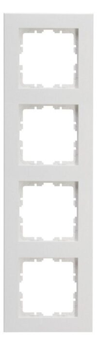 Kopp 407132005 HK07 PURE-Abdeckrahmen 4-fach Farbe:arktisweiß matt