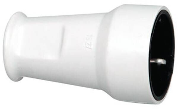 Kopp Kopp 182704006 PVC-Schutzkontaktkupplung IP20 mit Knicks.3x1,5qmm 16A 250V grau