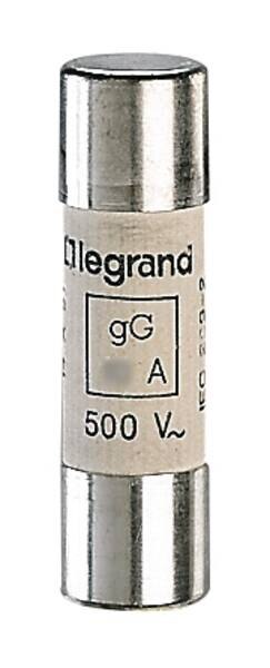 Legrand 014516 Zylindersicherung gG 16A 14x51 trägflink 500VAC 100kA mit Schlagb.