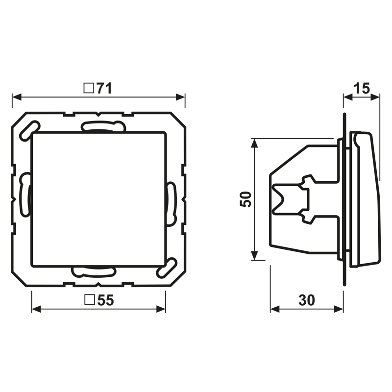Jung Jung SCHUKO-Steckdose 16A 250V Klappdeckel AS 1520 BFKL O