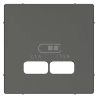 Merten Zentralplatte anth für USB Ladest.Einsatz MEG4367-0414