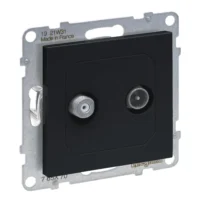 Legrand 765470 SEANO Einzeldose TV-SAT f 2 Kabel und HD-TV in der Farbe Ultraweiß