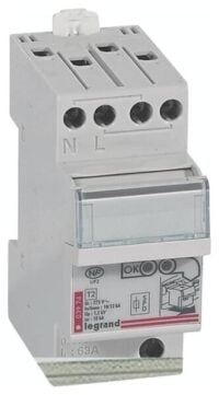 Legrand 003971 ÜSS-Ableiter Typ2+3 1+1 Schaltung 12kA Isc 10kA mit Vorsicherung