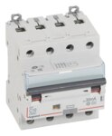 Legrand 411233 DX3 Fi/LS-Schalter C 10A 4-polig 6kA 30mA Typ A 400VAC 4TE