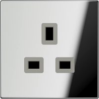 Jung Steckdose 13A 250V, glanzchrom GCR 3521