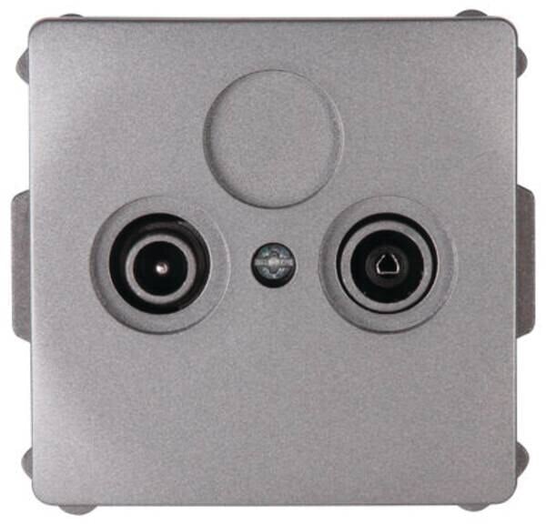 Kopp Kopp 924743083 Antennensteckdose 2-fach TV/RF VENEDIG platin