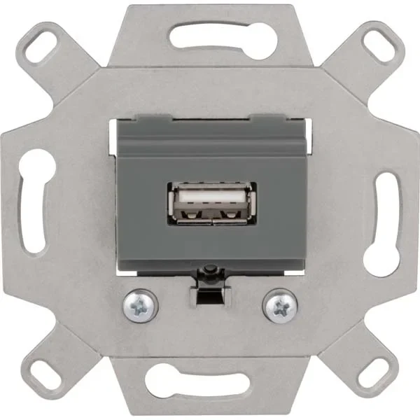 Merten Merten USB-Anschlussdosen-Einsatz 1-fach grau MEG4581-0000