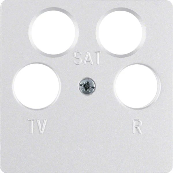 Berker Berker Zentralplatte aluminium 4 Loch 14841404