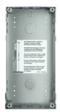 BTicino 350120 Unterputz Kasten 2M zum Einbau der SFERA Robur Türstationen