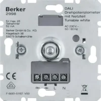 Berker DALI Drehpotenziometer Tunable wh mit Netzt. 2998