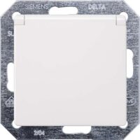 Siemens 5UB1917 DELTA i-system titanweiß SCHUKO Steckdose Klappdeckel
