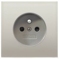 Jung AL1521FKI Steckdose 16A Franz./ Belg. erh.Berührungsschutz LS Aluminium
