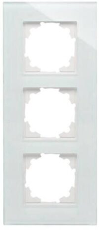 Kopp 405508017 Glas-Abdeckrahmen 3-fach Athenis mint