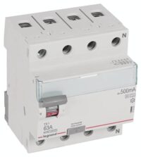 Legrand 411808 TX3 Fi-Schalter 63A 4-polig 500mA Typ A-S 400VAC 4TE