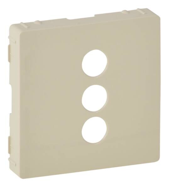 Legrand Legrand 754721 Abdeckung für RCA 3-fach Einsatz Valena Life mandelweiß